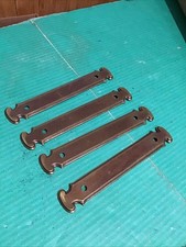 (4) Vintage KBC Keeler Brass Backplates Plate For Cabinet Drawer Pulls N07899-10