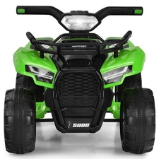 Honeyjoy 6V Kids ATV Quad Electric Ride On Car Toy Toddler w/MP3&LED Light Green