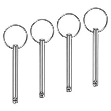 4-Pack Quick Release Pins, 6mm Dia., 47mm Usage Bimini Top Pin, 60mm Total