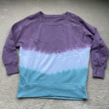 SO Women  s Tie-Dye Long Sleeve Lounge Life Weekend Sweatshirt - Size S - EUC