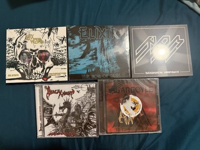Heavy Metal CD Lot (5 Cd s) RAM, Dark Wizard, Black Knight, Gargoyle & Elixir