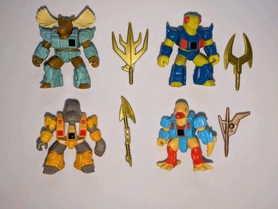 Battle Beasts Lot 4 Complete Figures Lot #33 Moose #34 Cham #37 Walrus #41 Duck 