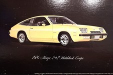 Original Chevrolet 1976 Monza 2t2 Dealer Showroom Poster 32x18
