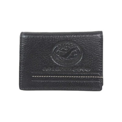 Dushillus Leather Bi-Fold Wallet Black Nanjing Uni School Of Buss EMBA 3'' x 4'' N