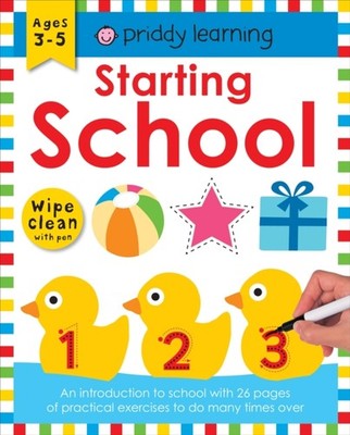STARTING SCHOOL by Priddy Books Spiral Bound Self Help Business