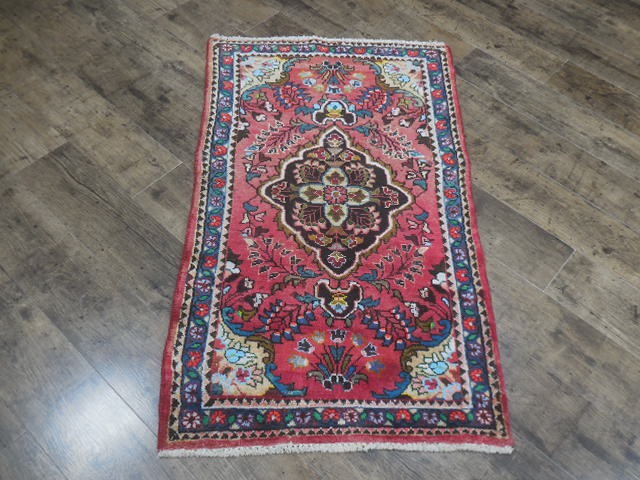 Anatolian Geometric Vintage Turkish Rug,HandMade Turkish Tribal Rug 2.4x4 Ft