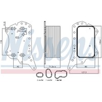 Nissens ÖLküHler Passend FüR Mercedes-Benz Vito Mixto W447 111 CDI 109 180
