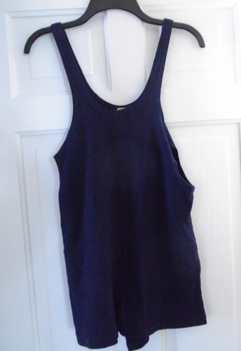 Antique 1920' Wool Navy  Men's Bathing Suit / Swim Suit  Gleneagles Swim Suit Co