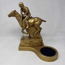 Vintage Glenlivet Scotch Polo Player Bar Display Statue by Carter Jones 1981