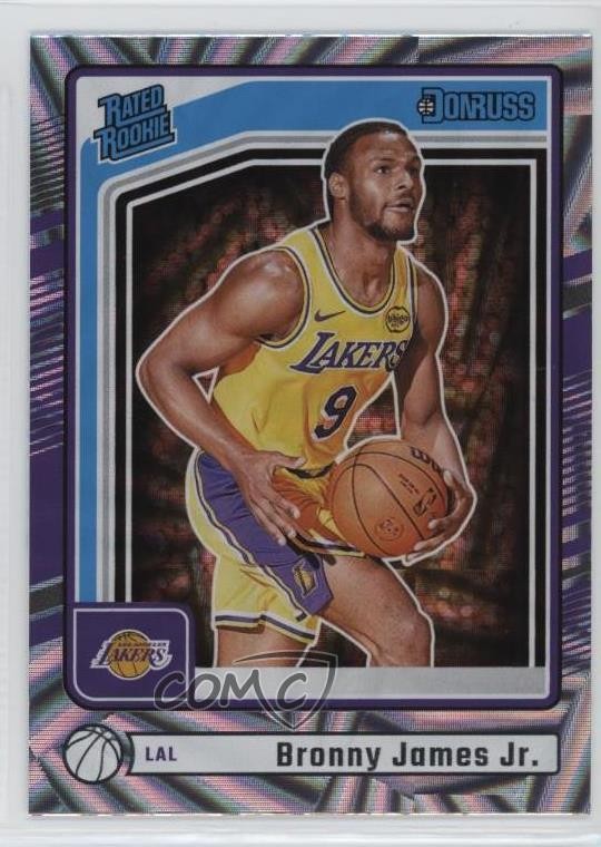 2024-25 Panini Donruss Rated Rookie Wedges Bronny James Jr #243 Rookie RC