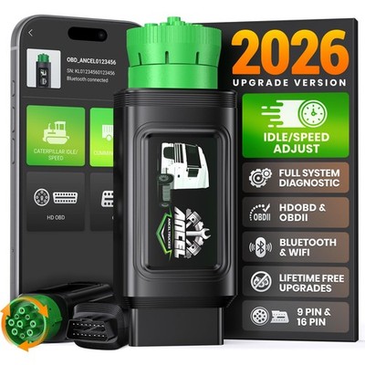 ANCEL HD200 Heavy Duty Truck Scanner Speed Limit, Idle Reset for Cummins Cat