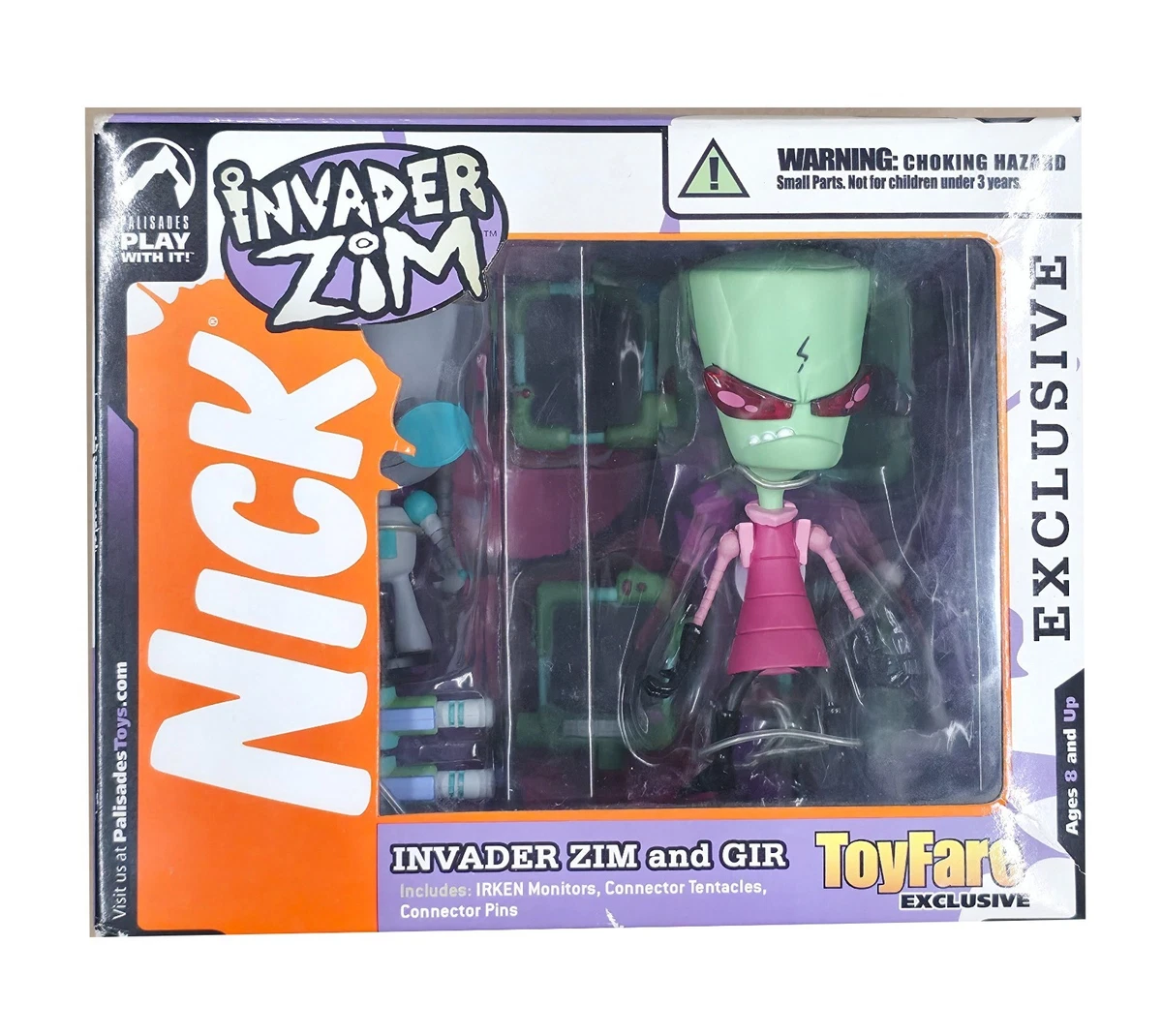 Palisades Invader Zim TV, Movie & Video Games Action Figures for