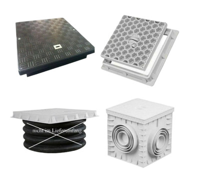 B-Ware   Schachtabdeckung mit Rahmen Revisionsschacht Revisionsklappe Schacht