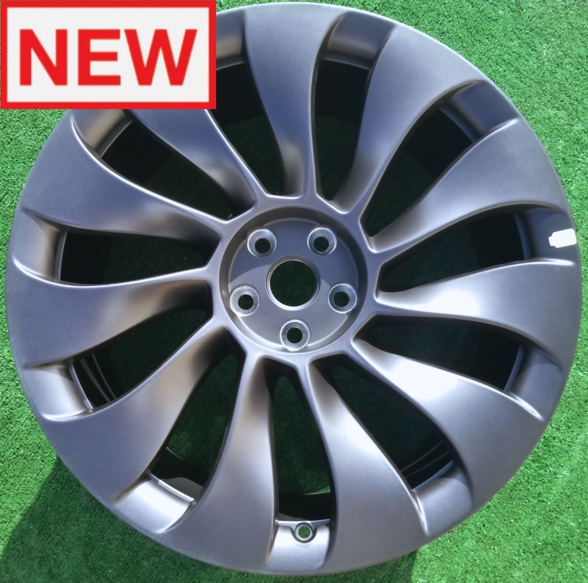 Factory Tesla Model Y Wheel OEM 21 9.5 UberTurbine 3488226-00-A