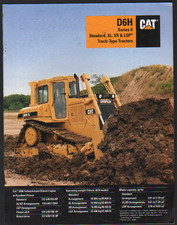 Caterpillar "D6H Series II" Track-Type Dozer Tractors Brochure Leaflet