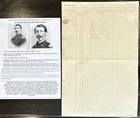 CIVIL WAR GENERAL COLONEL 37th IL ZOUAVES POLITICIAN PAYNE DOCUMENT SIGNED 1861