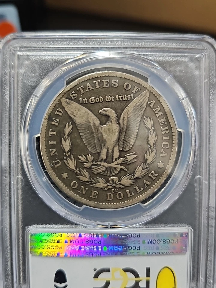 1890-CC Morgan Silver Dollar VG10 PCGS - Image 3 of 3