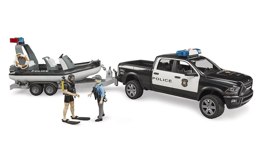 Bruder 02507 - RAM 2500 Police Pick-up Light and Sound Module T