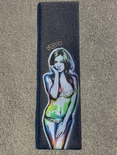 Mob Skateboard Grip Tape Sexy Supermodel Colorful Art Model Pretty Girl
