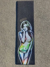 Mob Skateboard Grip Tape Sexy Supermodel Colorful Art Model Pretty Girl