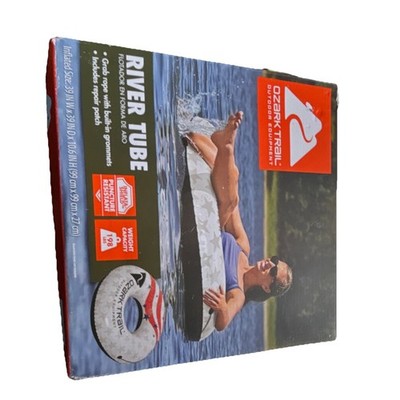 Ozark Trail River Tube Inflatable Swimming Float with Grab Rope & Repair Patch