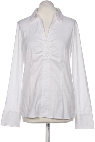 Comma Damen Bluse – Mit V-Ausschnitt & Bindeband, Lockere Passform