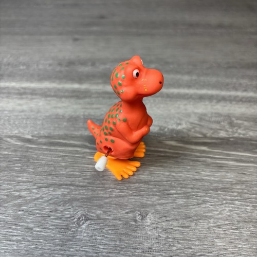 Vintage Dinosaur Wind Up Toy 80s Made In China Hopping Works Great 2.5” - Picture 3 of 9