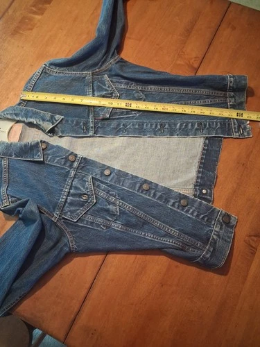 Vintage 60s Levis Big E Type 3 Denim Trucker Jacket Dark Indigo 36 18x24 70505 image 5
