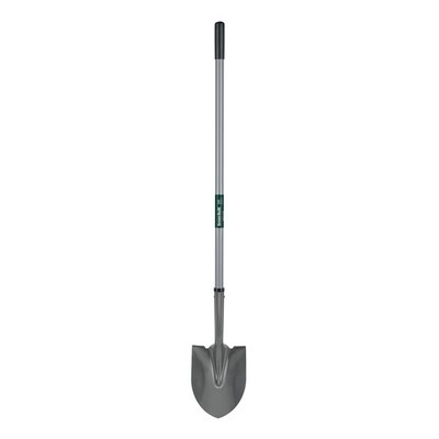 Truper Green Built Round Point Shovel, 47-Inch Fiberglass 47-Inch, White