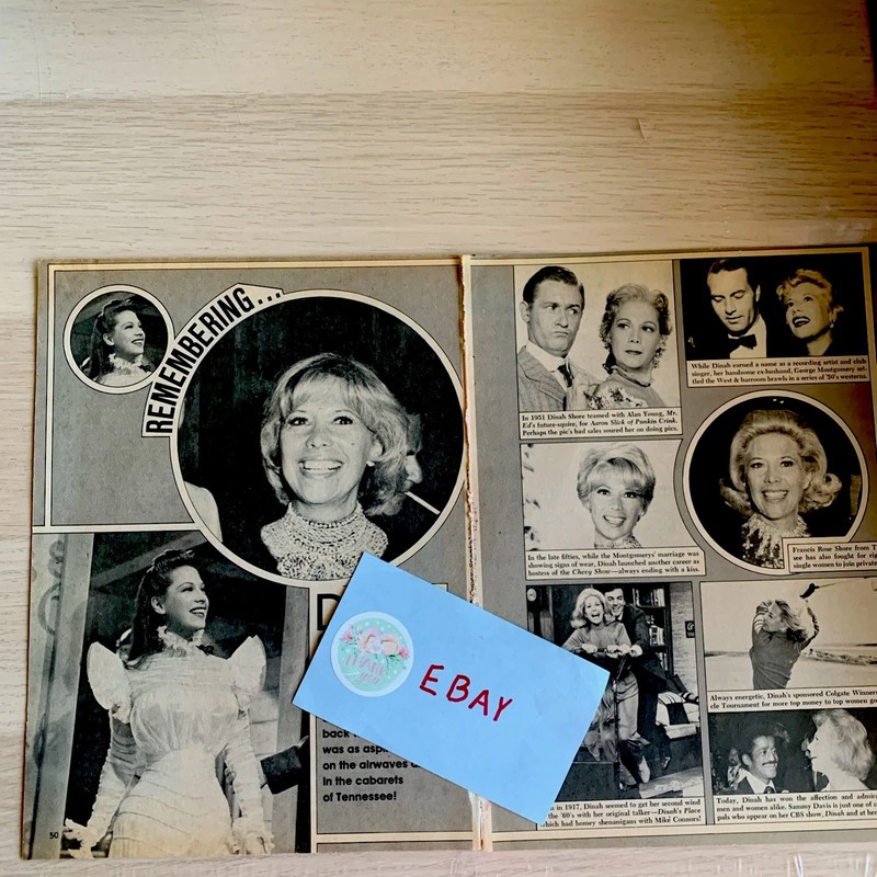 Dinah Shore - Vintage Clippings (The Dinah Shore Show)