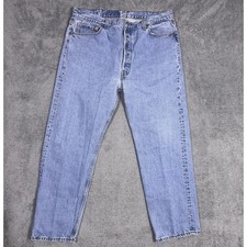 Vintage Levi's 501xx Jeans Men 36x28 USA Made 1995 Button Fly Grunge 90s Light