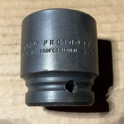 PROTO PROFESSIONAL 07520 SHALLOW 1-1/4'' IMPACT SOCKET 6 PT 3/4'' DRIVE - C