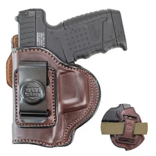 Maxx Carry Multi-Carry 4-Way OWB and IWB Leather Gun Holster fits G 43, 43X 9mm