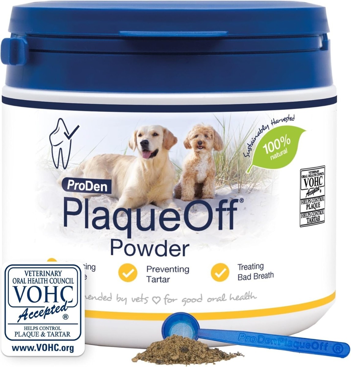 ProDen Plaque Off Powder Dogs Cats (420g) Banish Plaque