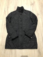 Peuterey Aubisque Parka Black Jacket Size 42 Eu 10 Uk