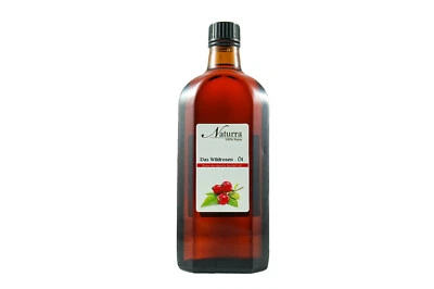 BIO Wildrosenöl kaltgepresst unraffiniert 250ml Glas Hagebuttenkern Premium - Bild 1 von 4