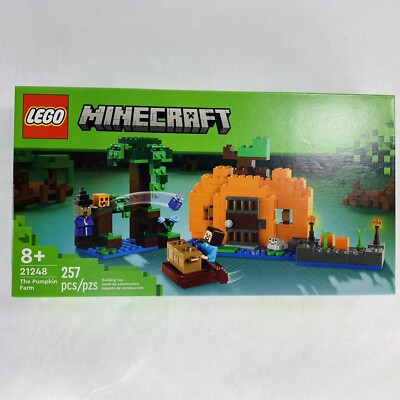 New! LEGO Minecraft The Pumpkin Farm Set 21248 Witch