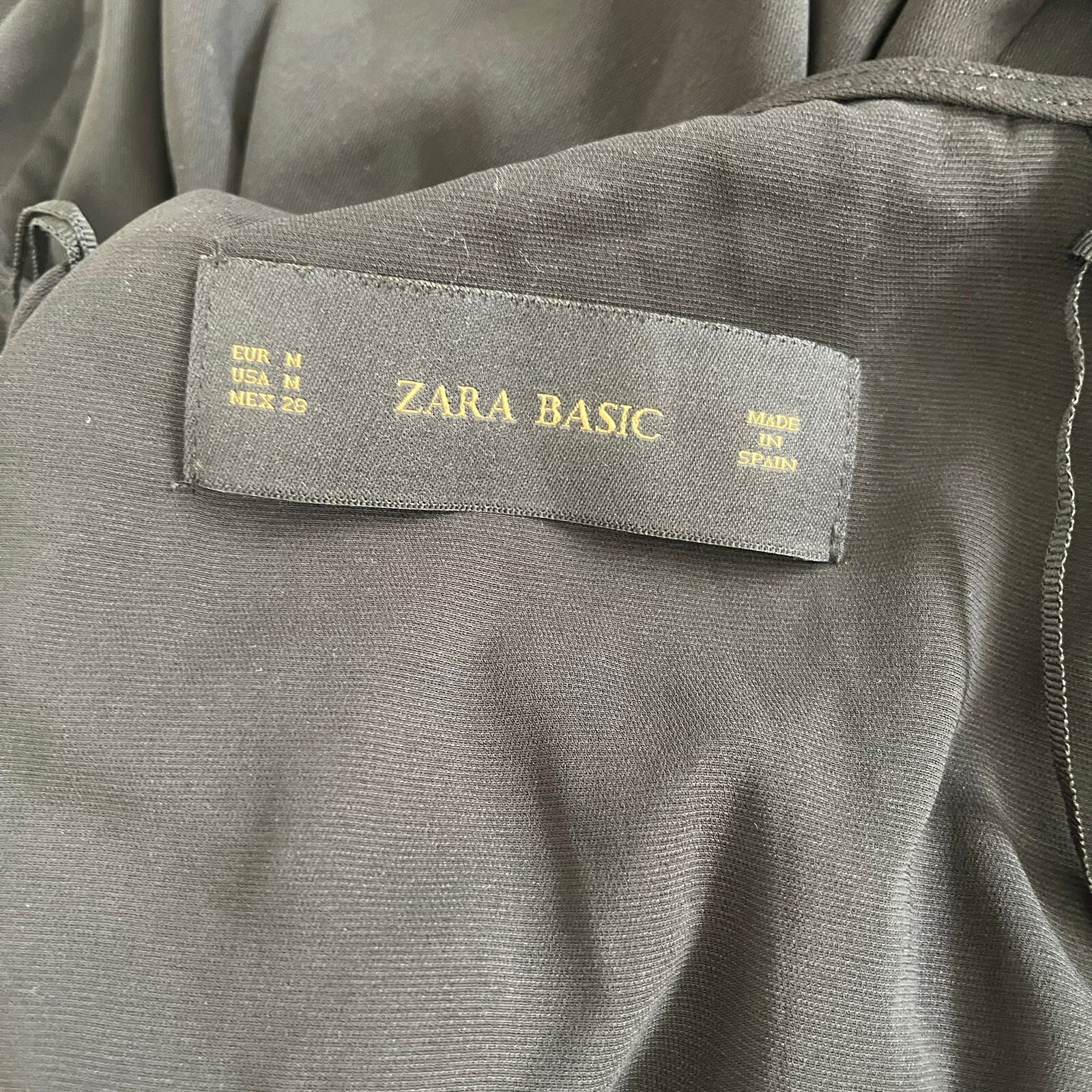 Zara Basic Size M Open Front Jacket Black *missin… - image 7