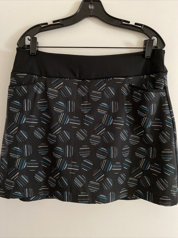 NWT Womens Adidas Ultimate Print Skort Large Black MSRP $70 DY8511