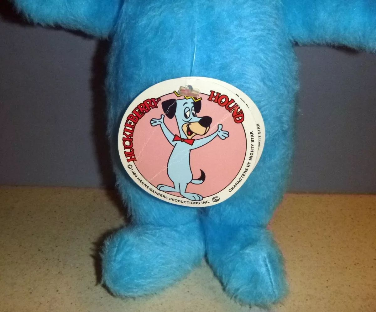 Vintage HUCKLEBERRY HOUND PLUSH Character Might Star 1980 New With Tag