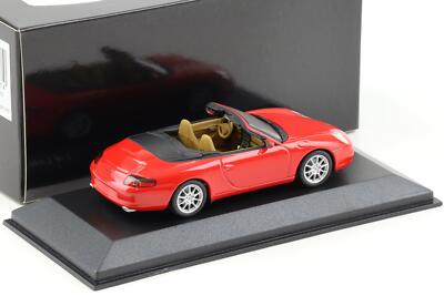 Miniature Porsche 911 996.II Carrera Cabriolet - Minichamps 1/43 - Rouge Indien (Neuf)