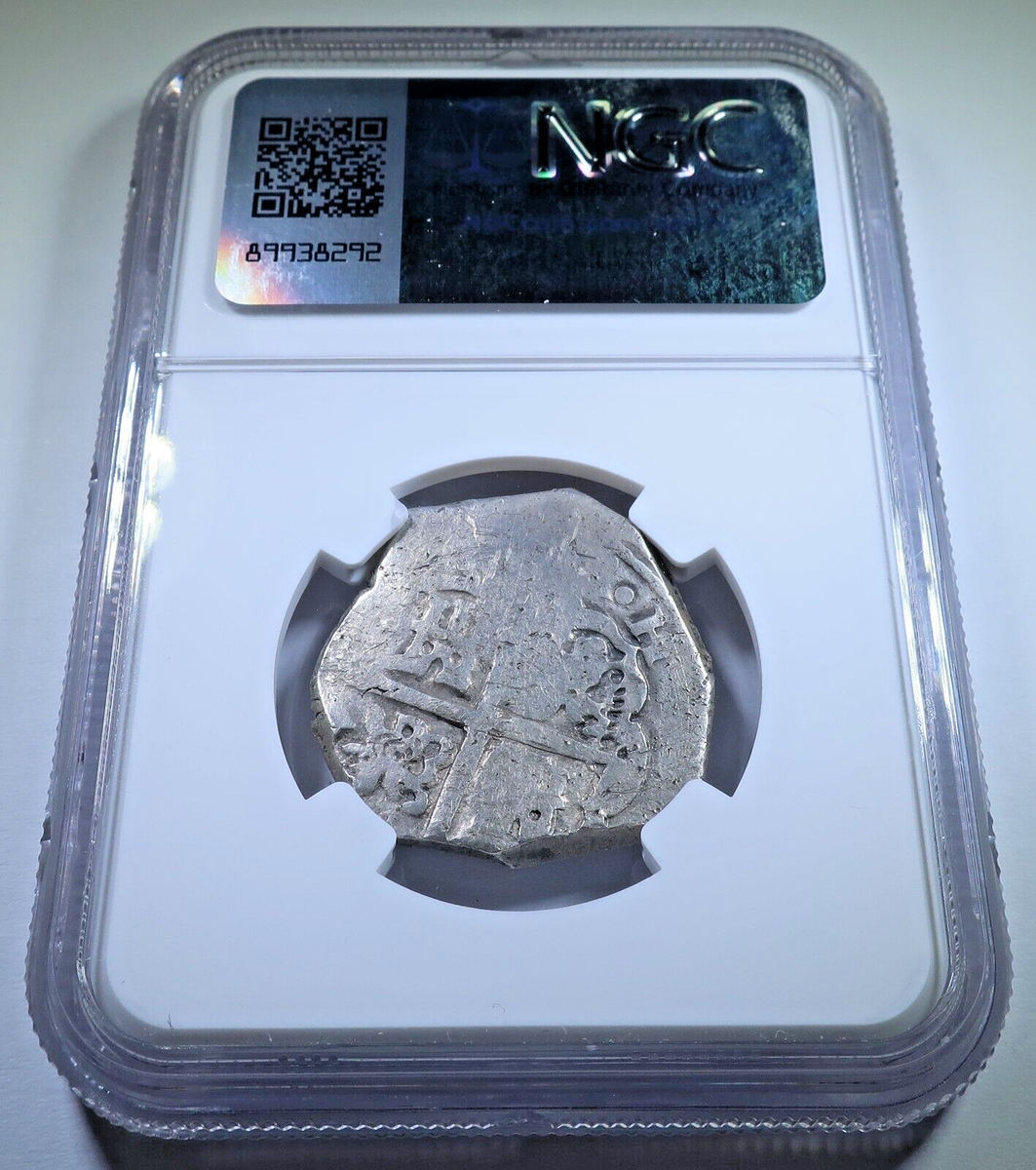 NGC VF-25 1621-65 Spanish 4 Reales Genuine 1600s Colonial Silver