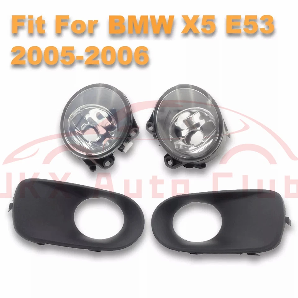 Luces antiniebla de parachoques delanteras con cubierta para BMW E53 X5 2005-2006 z 4 piezas Foto 4 de 4