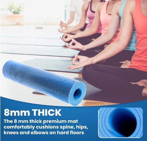 Eco-Friendly TPE Yoga Mat Non-Toxic Latex-Free Essential