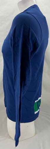 NEW Vancouver Canucks NHL Adidas Amplifier Tee Blue Long Sleeve Shirt Men's M - 第 5/8 張圖片