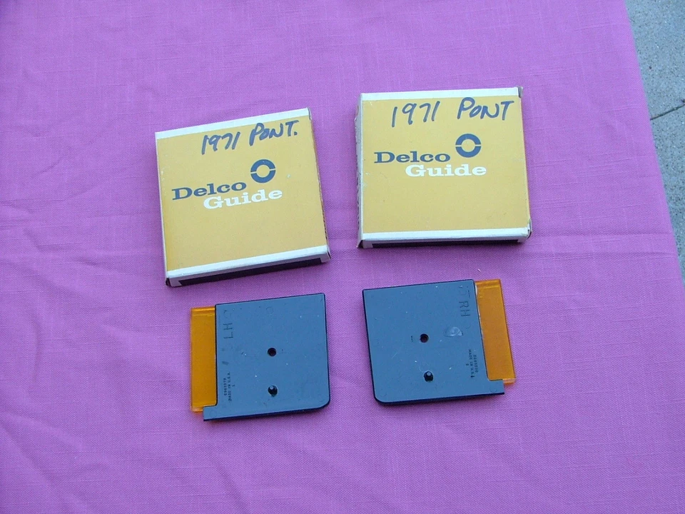 Pontiac 1971 guardabarros delantero marcador lateral luz reflejo lentes, par LH RH, ¡NUEVO! lente Foto 2 de 3