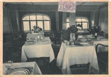 GRAF ZEPPELIN INTERIOR VIEW GERMANY STAMPS THEATRE SLOGAN CANCEL POSTCARD 1933