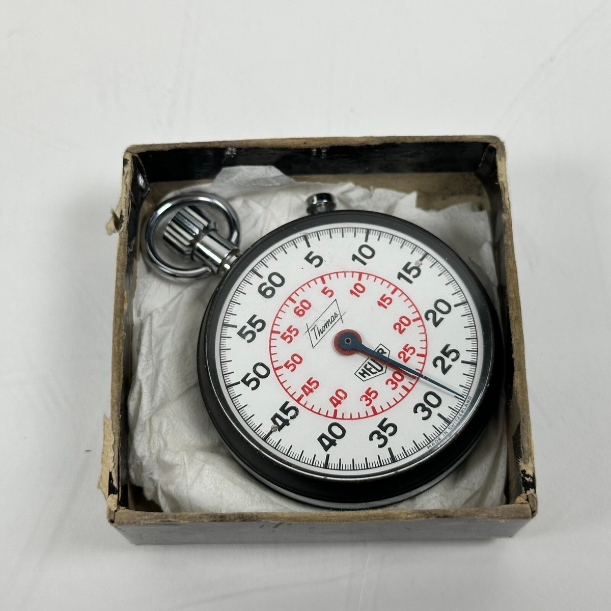 Vintage Tag Heuer Stopwatch Thomas w/ Original Box | eBay