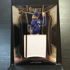 LUIS PATINO 2021 PANINI SELECT  ROOKIE PATCH CARD #RJS-LP RAYS