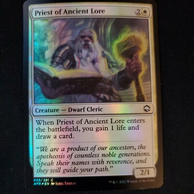 MTG Priest of Ancient Lore Adventures in the Forgotten Realms 035/281 Foil C